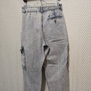 80s Acid Washed Cargo Jeans